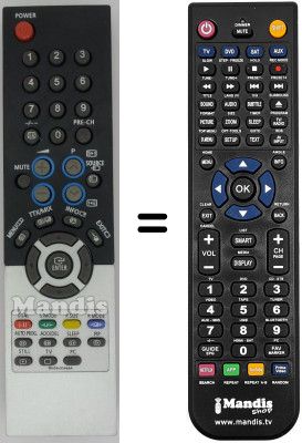 Telecomando equivalente Samsung LE27T51BXXEE Telecomando equivalente Samsung LE27T51BXXEE