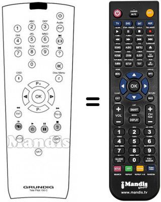 Telecomando equivalente Grundig SEDANCEST72-2104 Telecomando equivalente Grundig SEDANCEST72-2104