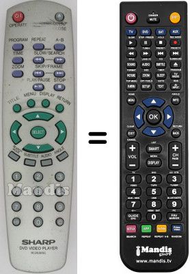 Telecomando equivalente Sharp DV-SV9C