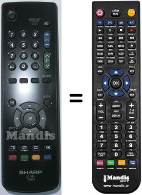 Telecomando equivalente Sharp LC-20S5EGY