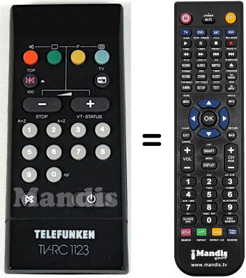 Telecomando equivalente Telefunken FS535MV Telecomando equivalente Telefunken FS535MV