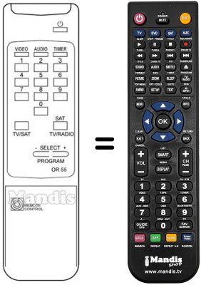 Telecomando equivalente REMCON1091 Telecomando equivalente REMCON1091