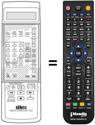 Telecomando equivalente Seleco SV2366