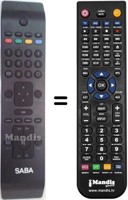 Telecomando equivalente Saba RC3902