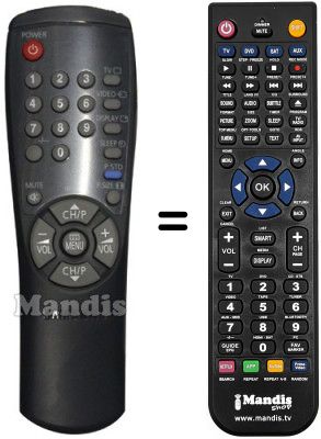 Telecomando equivalente Samsung AA59-00104D Telecomando equivalente Samsung AA59-00104D