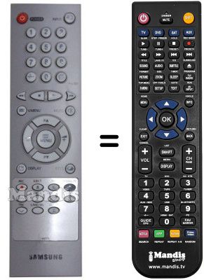 Telecomando equivalente Samsung TF21B5DF3X/XEF Telecomando equivalente Samsung TF21B5DF3X/XEF