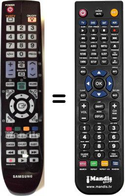 Telecomando equivalente Samsung LE32A766R1W/XXE Telecomando equivalente Samsung LE32A766R1W/XXE