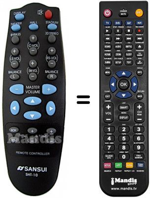 Telecomando equivalente Telefunken TSP200 Telecomando equivalente Telefunken TSP200