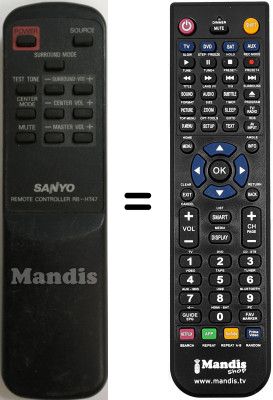 Telecomando equivalente RB-HT47