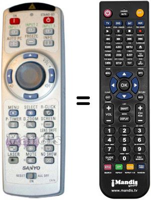 Telecomando equivalente Sanyo CXTK