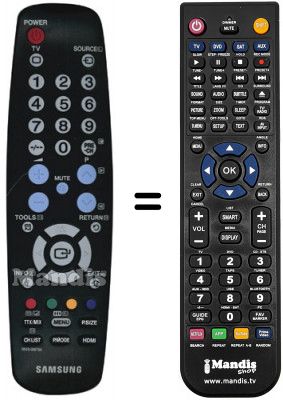 Telecomando equivalente Samsung BN5900676A Telecomando equivalente Samsung BN5900676A