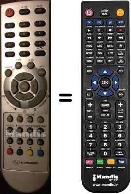 Telecomando equivalente SCHNEIDER STFT1997 Telecomando equivalente SCHNEIDER STFT1997