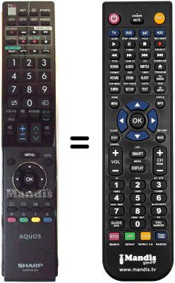 Telecomando equivalente Sharp LC-60LE635E