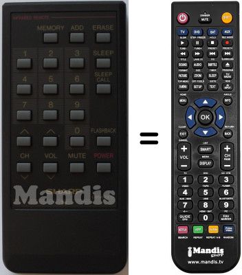 Telecomando equivalente Sharp RRMCG0549CESA