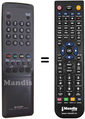 Telecomando equivalente Sharp RRMCG1032BMSA