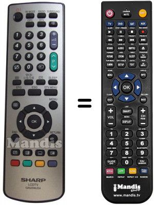 Telecomando equivalente Sharp LC-37SD1E