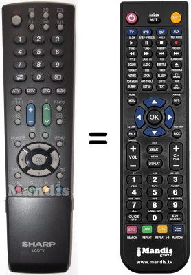 Telecomando equivalente Sharp LC-40LU705E