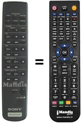 Telecomando equivalente Sony STRDE205 Telecomando equivalente Sony STRDE205