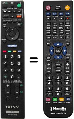 Telecomando equivalente Sony KDL-32V5500 Telecomando equivalente Sony KDL-32V5500