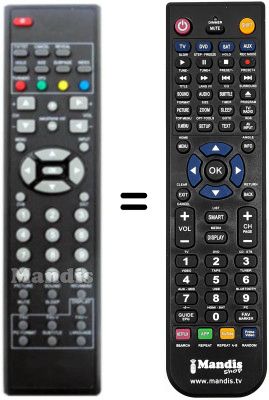 Telecomando equivalente Sunstech TLI1900T