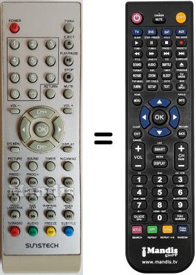 Telecomando equivalente Sunstech TL-X2252D