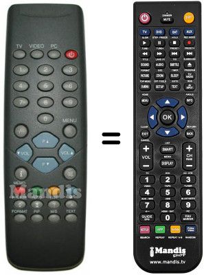 Telecomando equivalente Sinudyne 42000