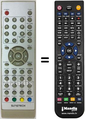Telecomando equivalente Sunstech TL-1911D