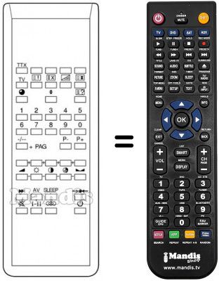 Telecomando equivalente Univox TM90 OSD Telecomando equivalente Univox TM90 OSD