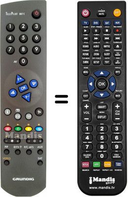 Telecomando equivalente Grundig SE8250 / 8PIP / DOLBY Telecomando equivalente Grundig SE8250 / 8PIP / DOLBY