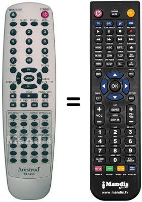 Telecomando equivalente Amstrad LCD 1907D