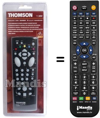 Telecomando equivalente Thomson V1601 Telecomando equivalente Thomson V1601
