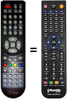Telecomando equivalente Tokai003