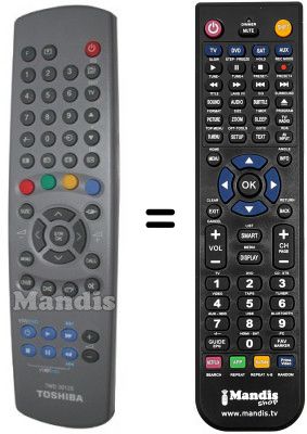 Telecomando equivalente Toshiba 23306175