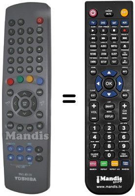 Telecomando equivalente Toshiba 23306176