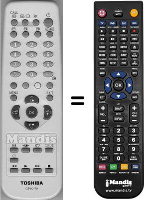 Telecomando equivalente CT-90179 Telecomando equivalente CT-90179