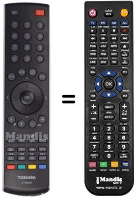 Telecomando equivalente Toshiba 32RV675D Telecomando equivalente Toshiba 32RV675D