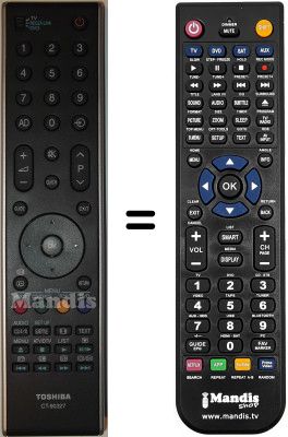 Telecomando equivalente Toshiba 37XV633D Telecomando equivalente Toshiba 37XV633D