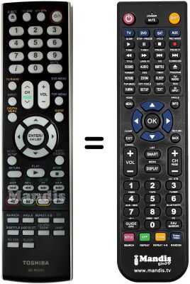 Telecomando equivalente Toshiba 22DV733G
