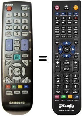 Telecomando equivalente Samsung UE26D4003 Telecomando equivalente Samsung UE26D4003