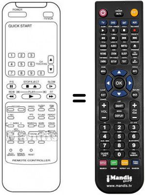 Telecomando equivalente REMCON687
