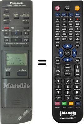 Telecomando equivalente Panasonic VEQ1100