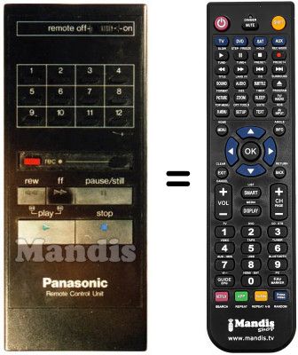 Telecomando equivalente Panasonic VSQ0380
