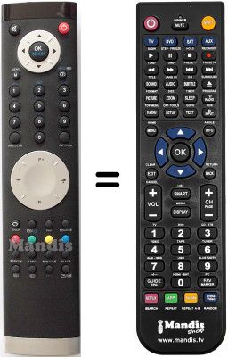 Telecomando equivalente Acoustic Solutions LCD W22DVD95FW