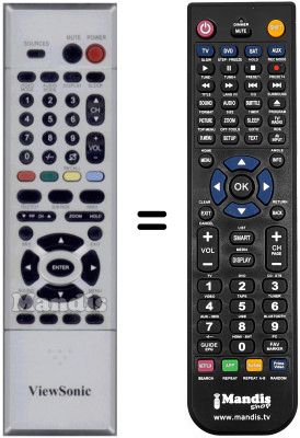 Telecomando equivalente Viewsonic N4060W