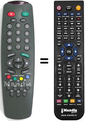 Telecomando equivalente Basic Line BL5592 TXT