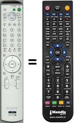 Telecomando equivalente Sony KDLV40A11E Telecomando equivalente Sony KDLV40A11E