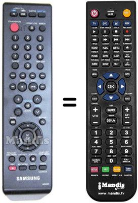 Telecomando equivalente Samsung DVD-R145 Telecomando equivalente Samsung DVD-R145