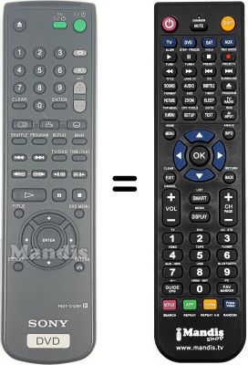 Telecomando equivalente RMT-D128P Telecomando equivalente RMT-D128P