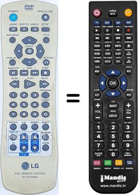 Telecomando equivalente LG DV8900C
