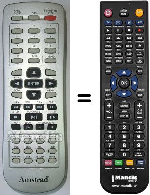 Telecomando equivalente Amstrad DXS3800